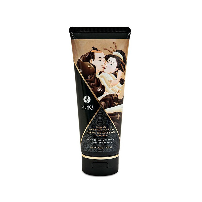 Shunga Crème de massage Comestible CHOCOLAT Enivrant - 200ml